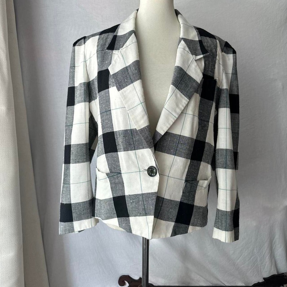 Vintage plaid blazer by Laurice